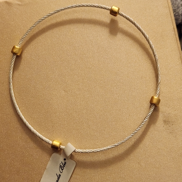 Nwt Amanda Blu Heart Felt Emotions 2 toned bracelet - Picture 3 of 7